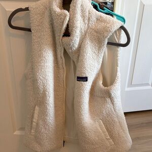 Patagonia Cream Fleece Vest